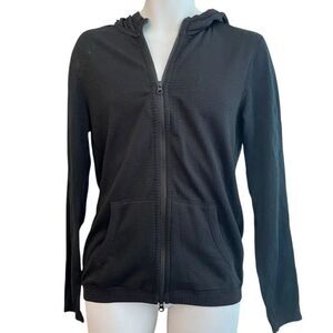 Reigning Champ Hoodie Ladies Medium Black Long Sleeve Full Zip Jacket Waffle Wve